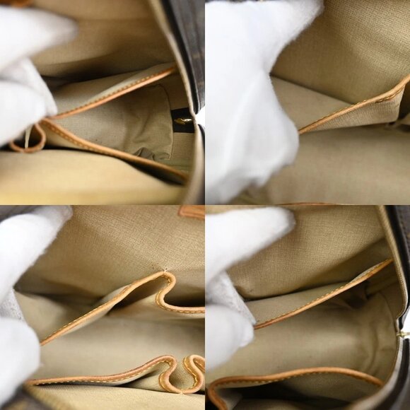 LOUIS VUITTON LV Logo Deauville Hand Bag Monogram Leather Brown M47270 36KB524 - Picture 12 of 15